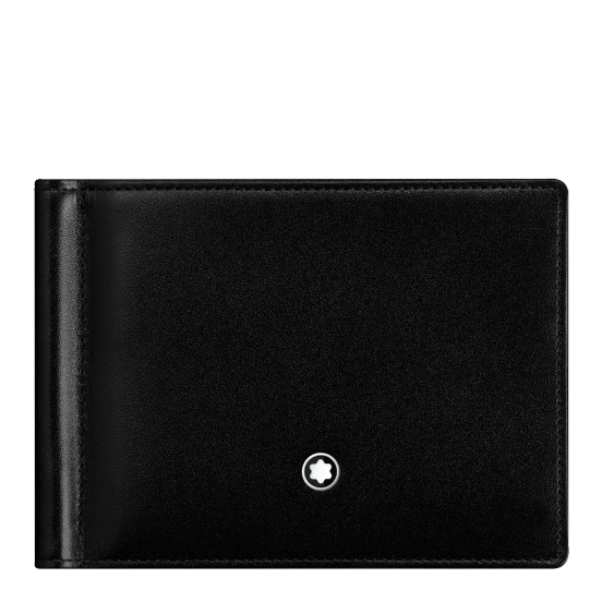 Maks Montblanc Meisterstück ar naudas klipsi, melns