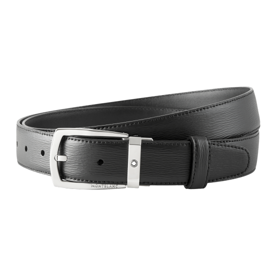 Montblanc Westside ādas josta melna 30 mm