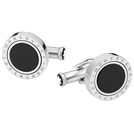 Aproču pogas Montblanc Meisterstück ar oniksu