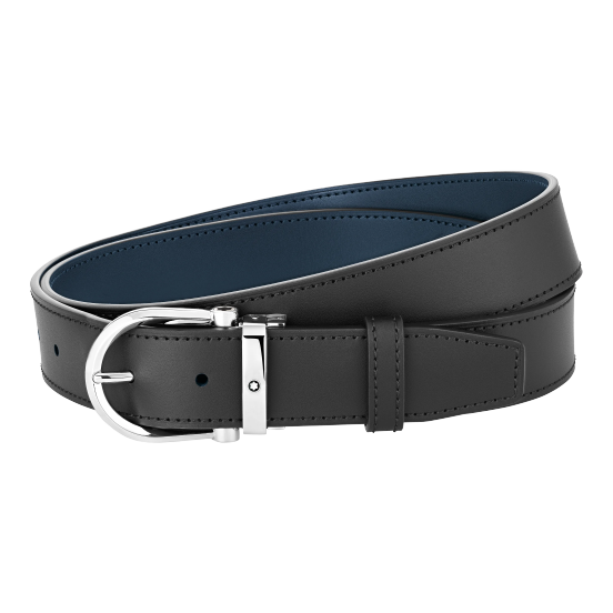 Josta Montblanc Melna/brūna 35 mm divpusēja, ādas