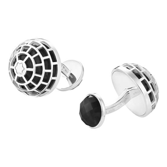 Aproču pogas Montblanc Meisterstück Igloo ar oniksu