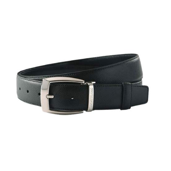 Montblanc ādas josta melna 35 mm