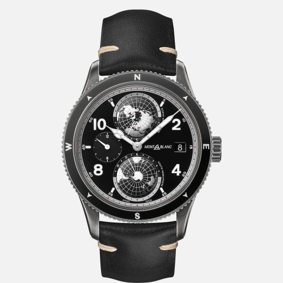 Pulkstenis Montblanc 1858 Geosphere UltraBlack Limited Edition - 858 eksemplāri