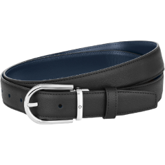 Josta Montblanc divpusēja 30 mm ar pakavveida sprādzi, melna/zila