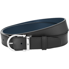 Josta Montblanc Melna/brūna 35 mm divpusēja, ādas