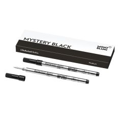 2 kodoliņi Montblanc pildspalvai - rollerim, melnās krāsas, līnijas biezums vidējs, M