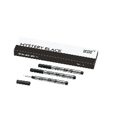 3 kodoliņi Montblanc Rollerball Small Refills melnās krāsas, līnijas biezums vidējs, M