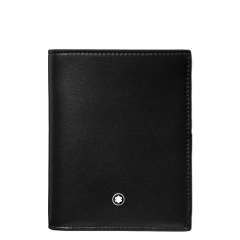 Maks Montblanc Meisterstück Compact 6 kredītkartēm, melns