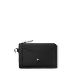 Atslēgu maks Montblanc Meisterstück ar 4 nodalījumiem kredītkartēm, melns