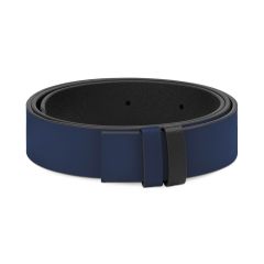 Josta bez sprādzes Montblanc Saffiano ink blue / black