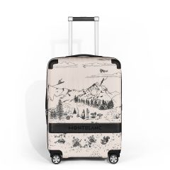 Koferis Montblanc #MY4810 Cabin, zīloņkaulā krāsā ar rakstu